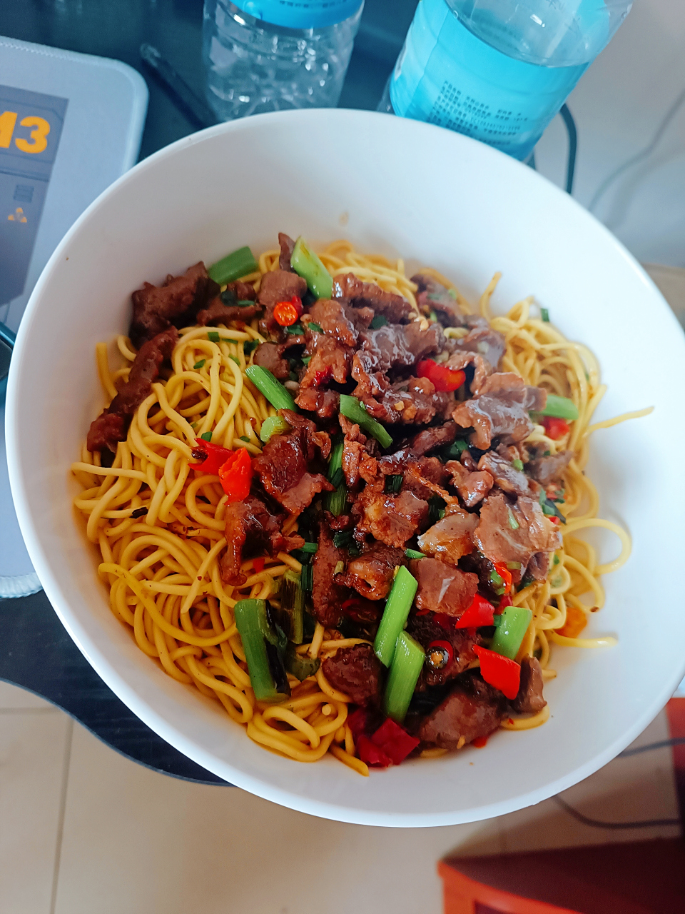 秋川页牌自制超级牛肉盖浇面#秋川页