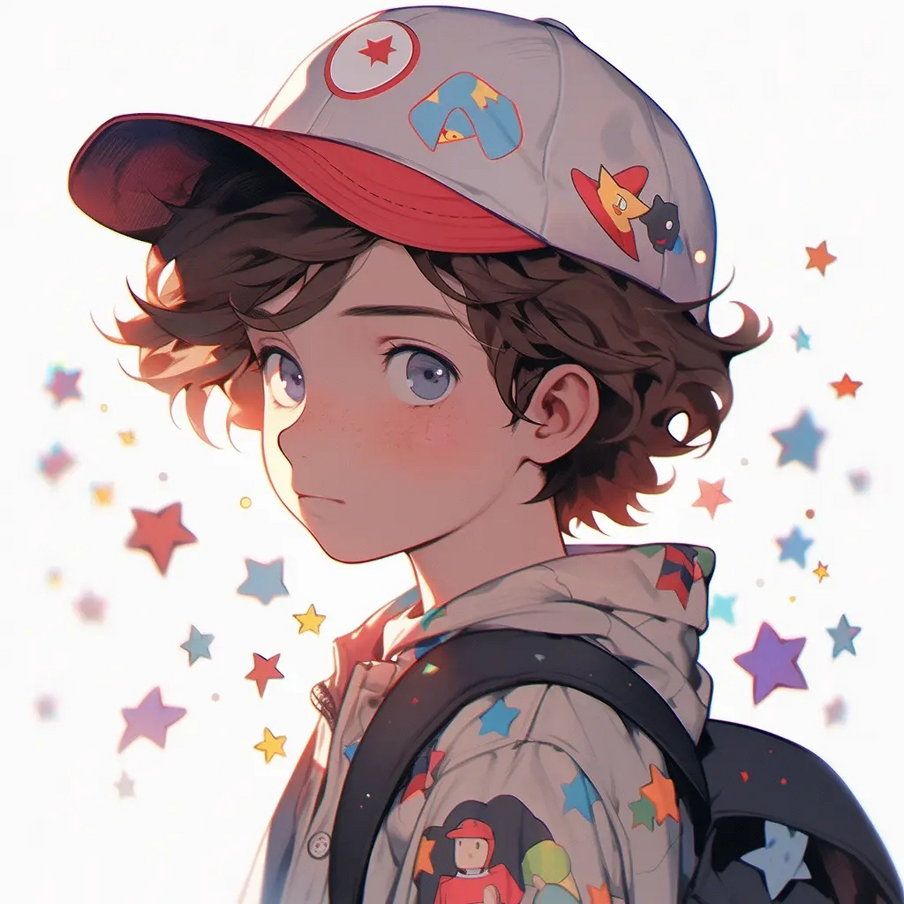 可爱的小男孩头像 #ai绘画