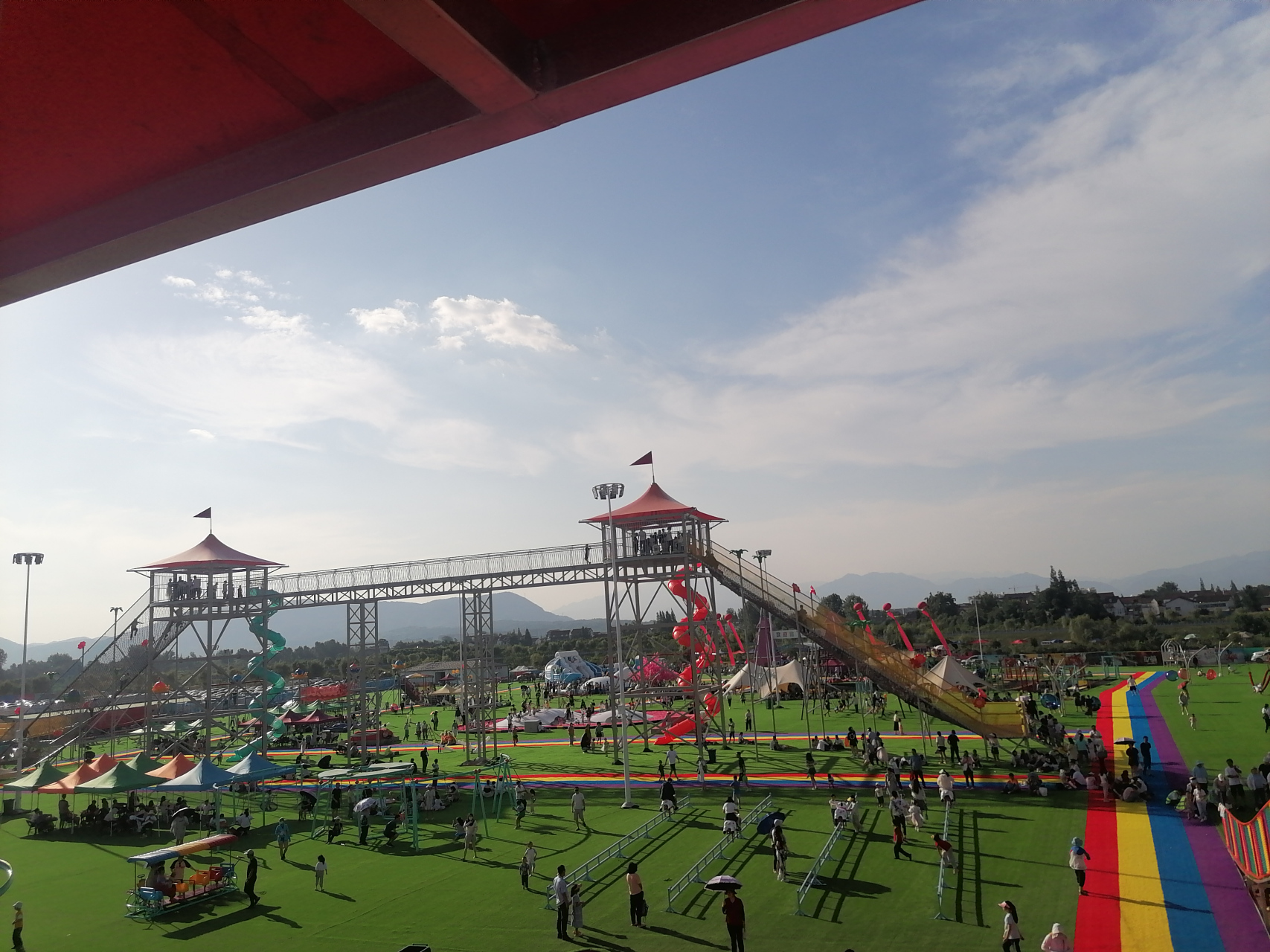 汉中大河坎的云朵亲子乐园,接地气,孩子们喜欢.#汉中头条