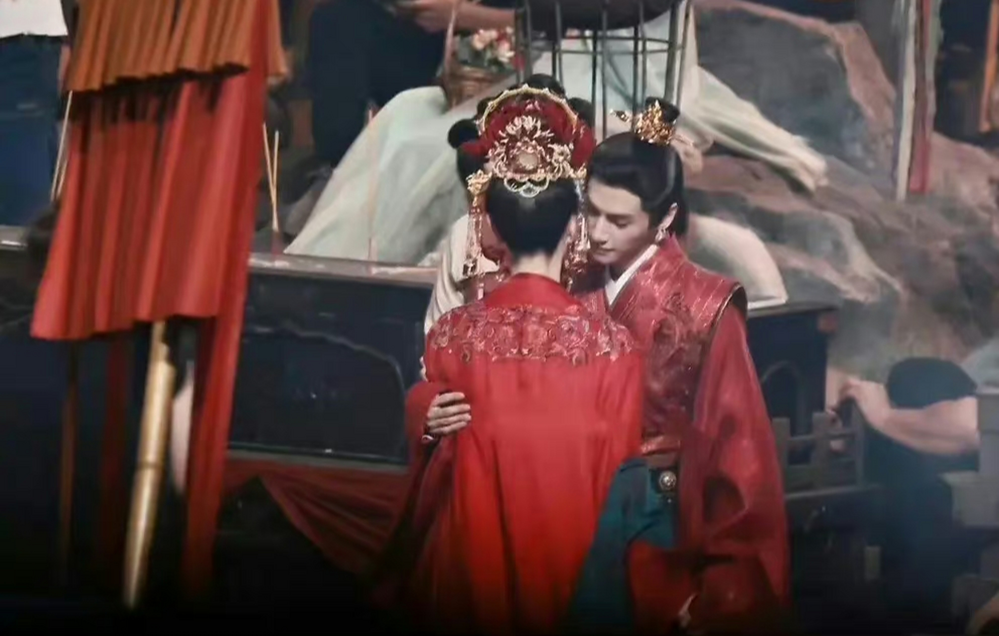 宋轶,罗云熙主演的电视剧《颜心记》大婚路透来啦!