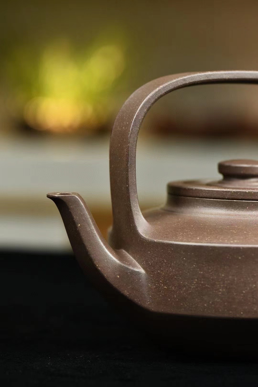 宜兴紫砂壶张茂业全手工提壁原矿青段500cc