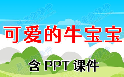 小班科学教案ppt课件:可爱的牛宝宝