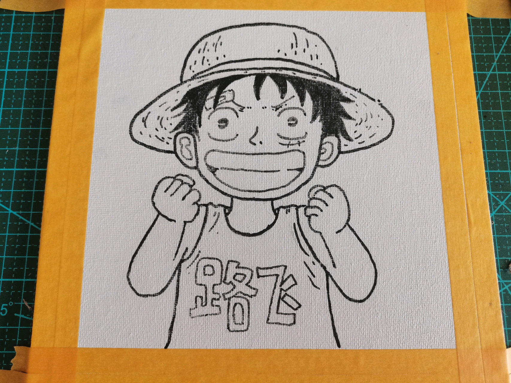 打个卡~ 分享海贼 王路飞的绘画过程