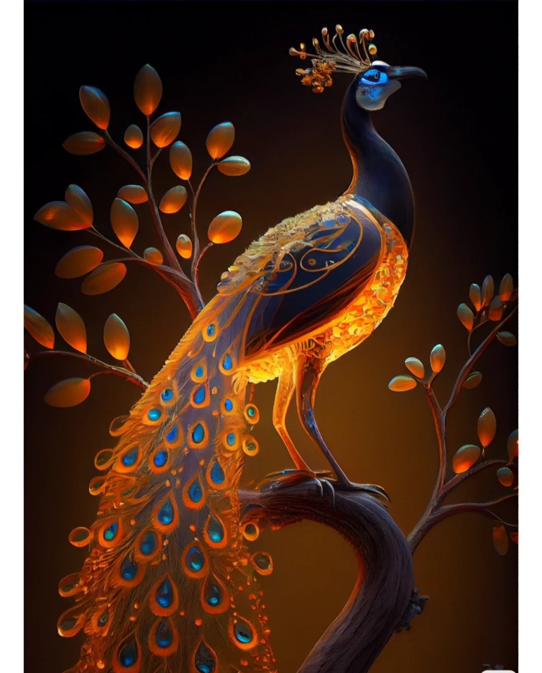 高贵的百鸟之王——夜孔雀