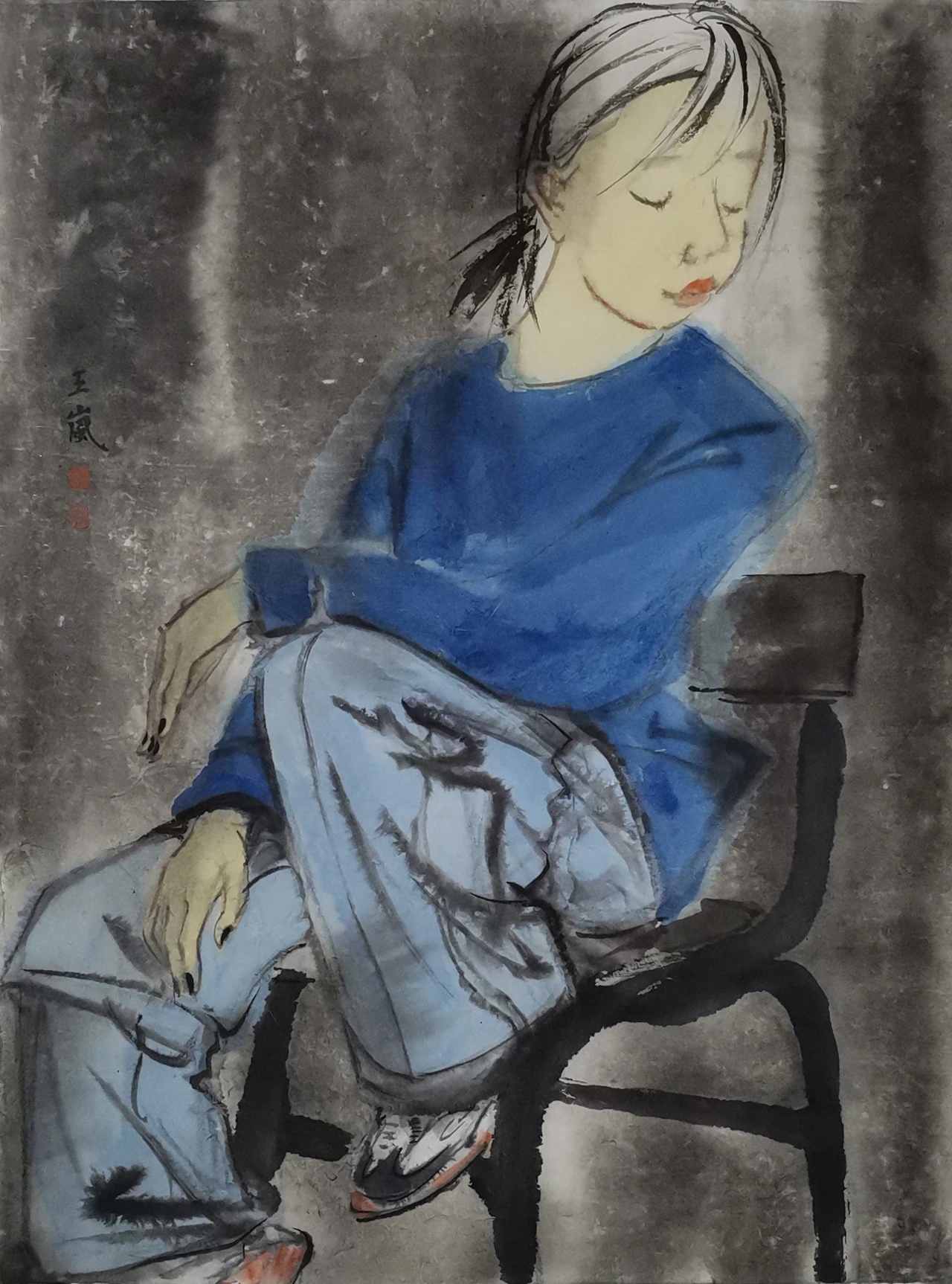 意趣|王岚水墨人物画