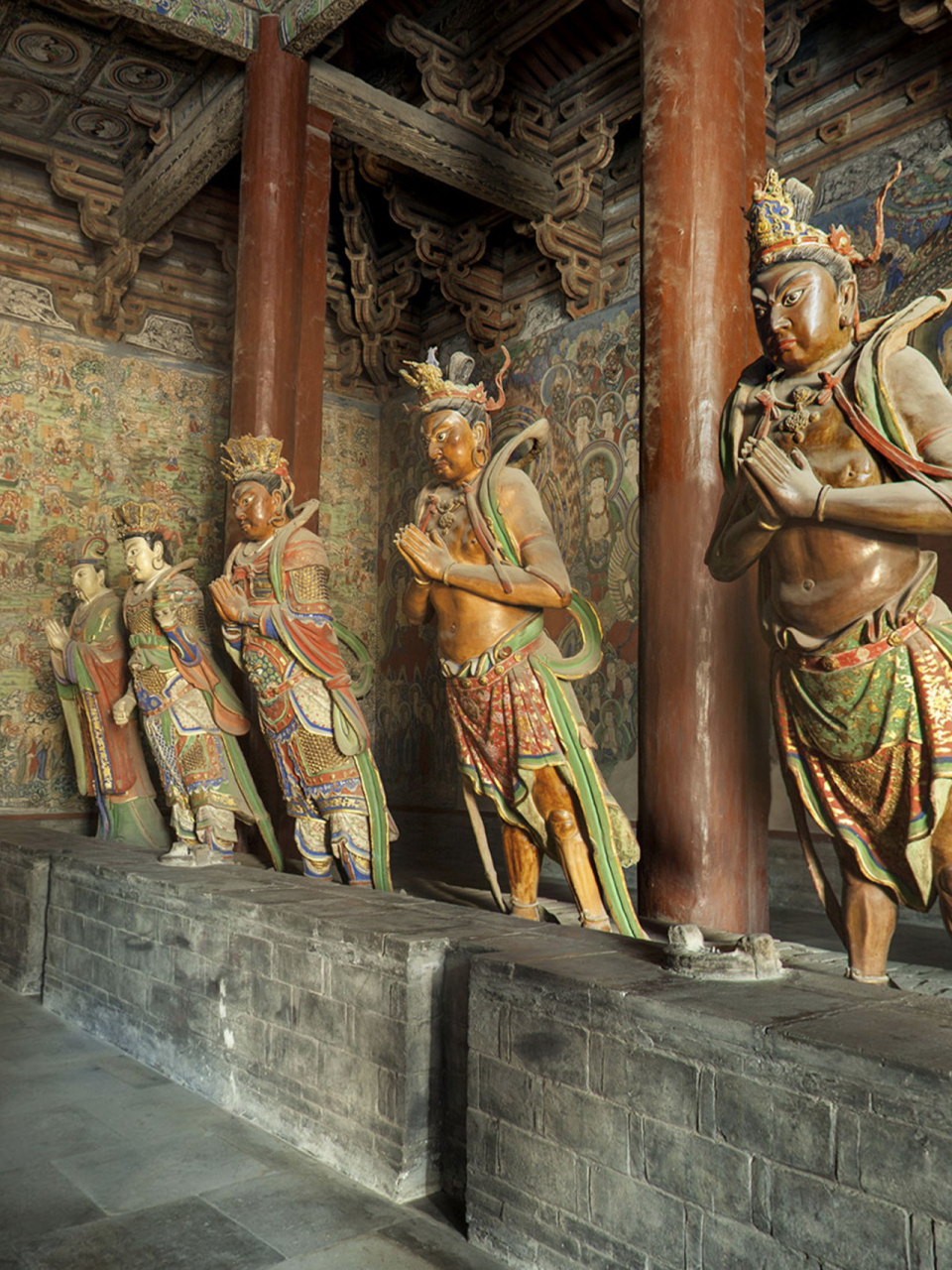古建筑# #中国古建筑#  根据柴泽俊先生的《华严寺大雄宝殿明代雕塑