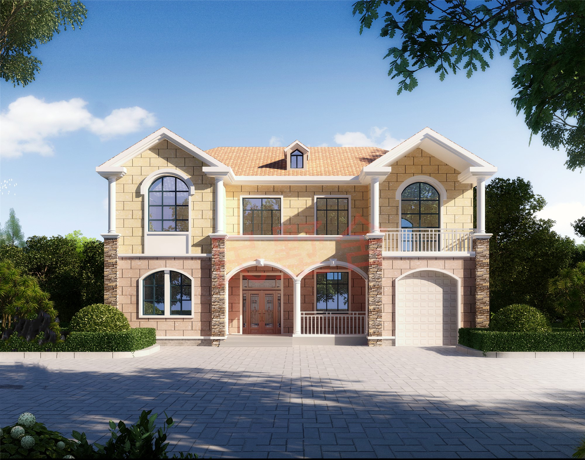 农村洋房不再"高不可攀",自建一套二层别墅好看也不贵