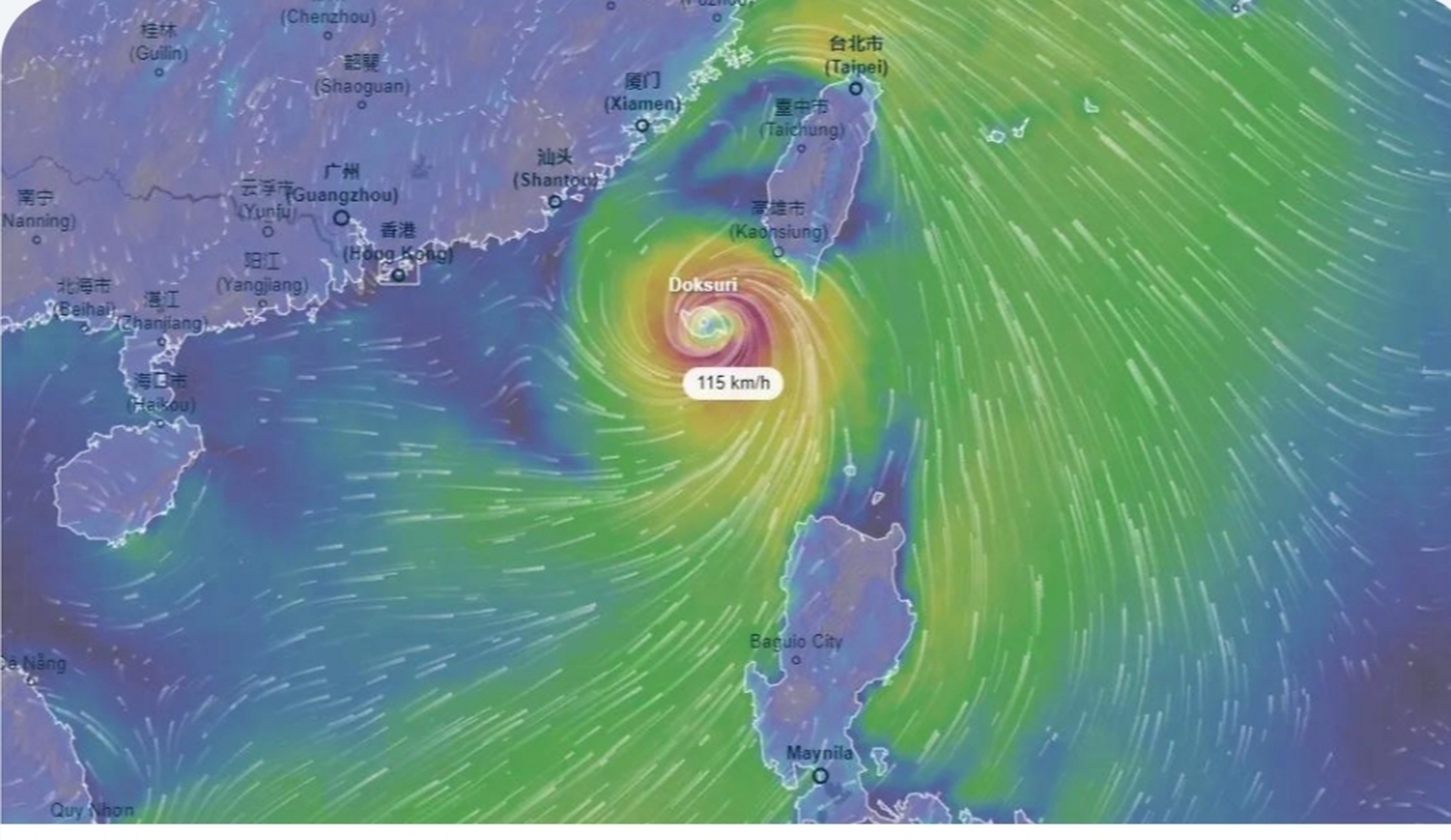 台风"杜苏芮"已在今天9时55分前后于福建晋江市沿海登陆.