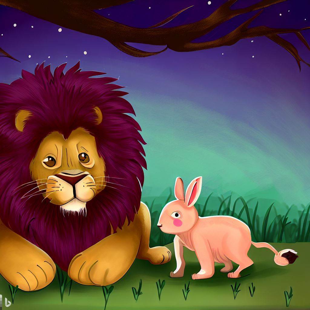 儿童睡前启蒙故事二小狮子和小兔子