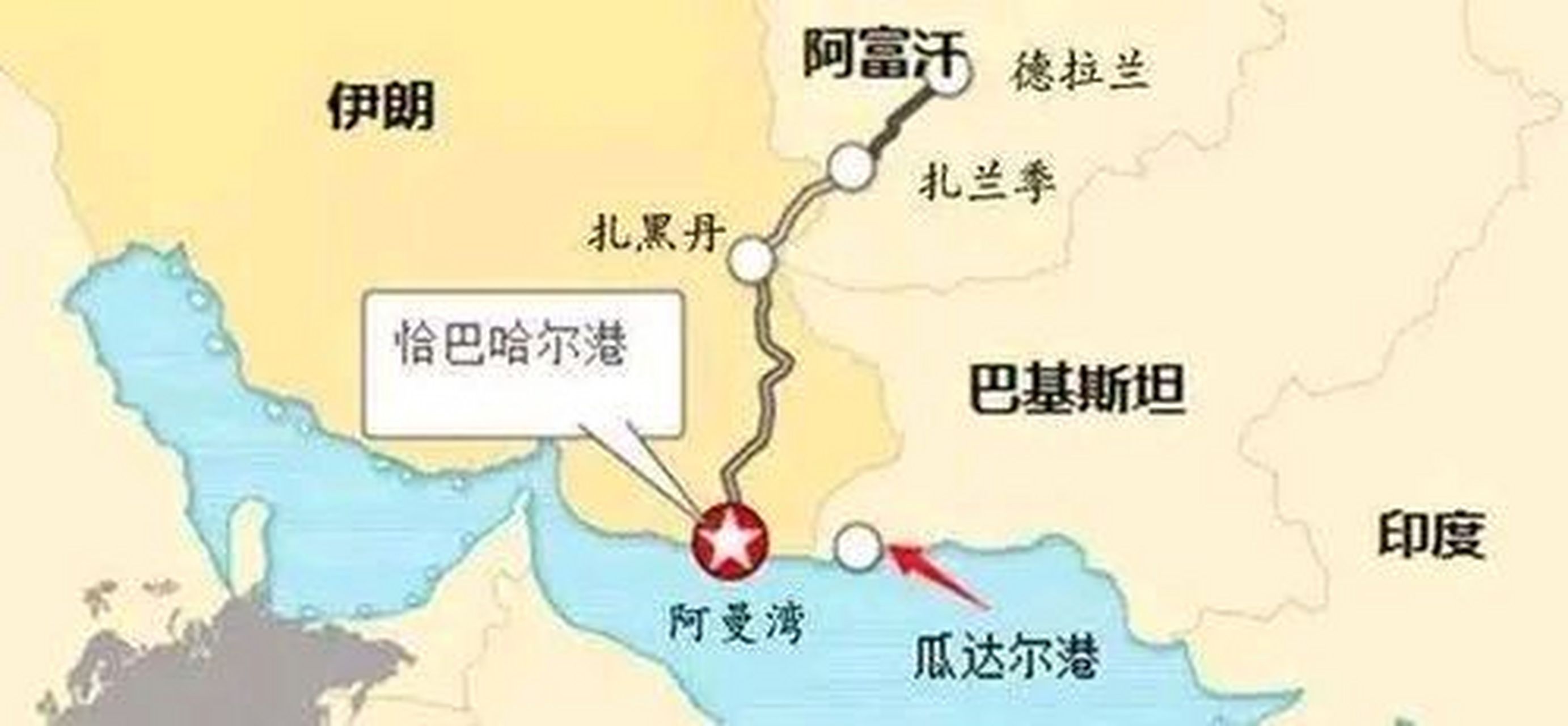 巴基斯坦 巴基斯坦的瓜达尔港战略位置重要.