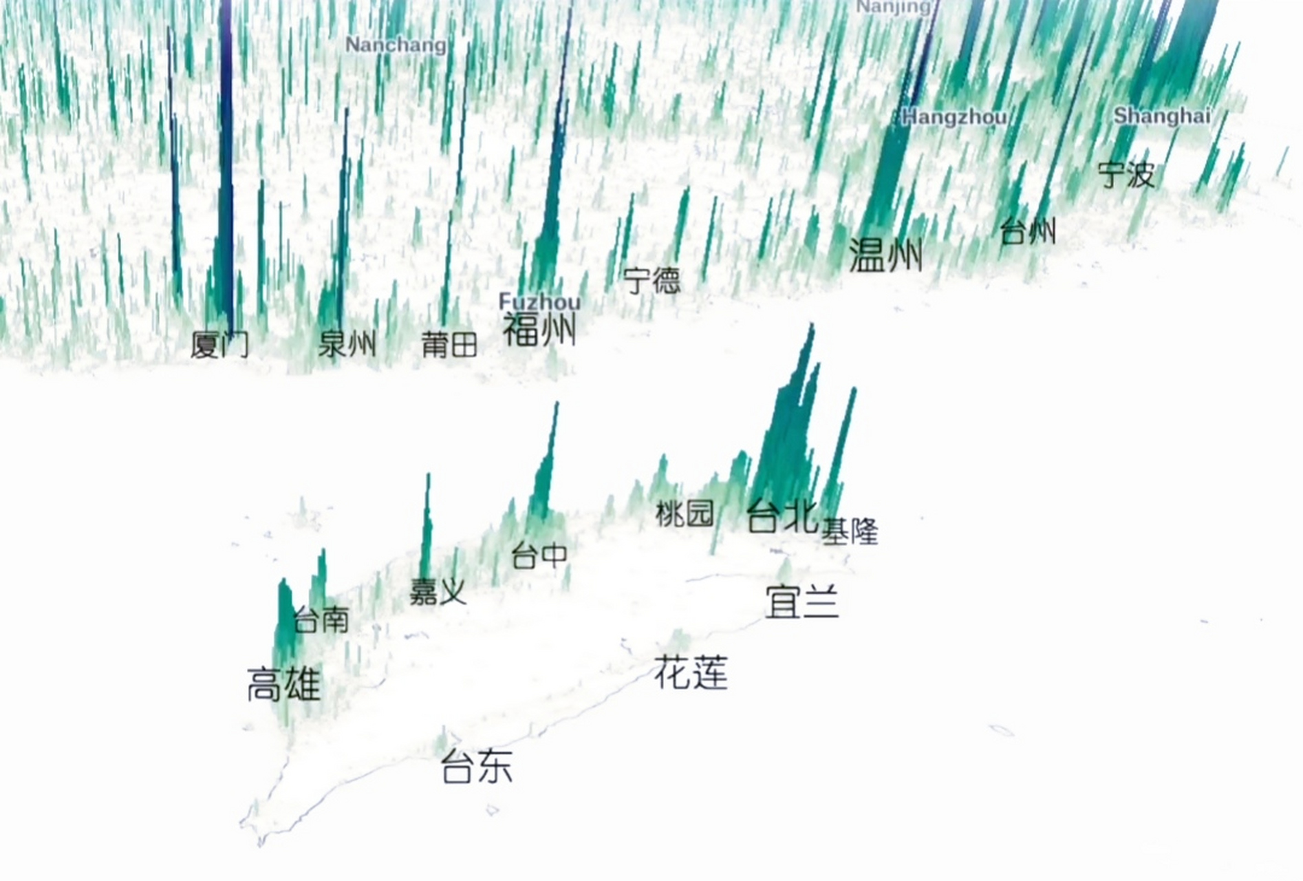 台湾人口密度图片