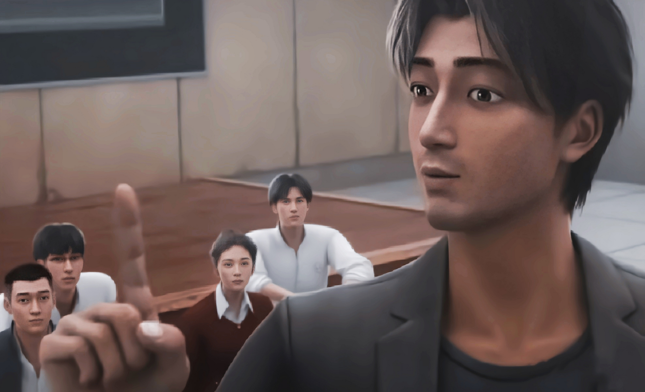 不懂就问,在《三体》动画中,罗辑的手指,为什么有4个关节?