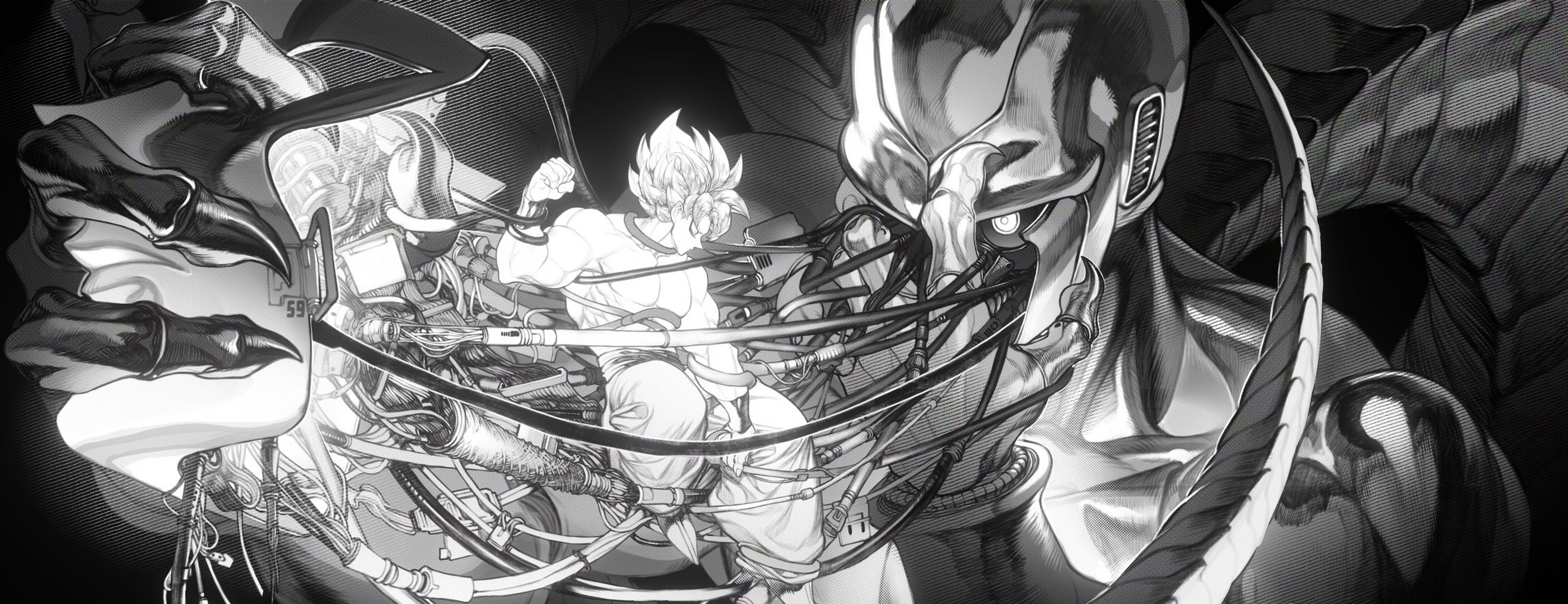 一组动漫《龙珠》黑白人物画稿欣赏,运用了多种技法,人物生动而贴近