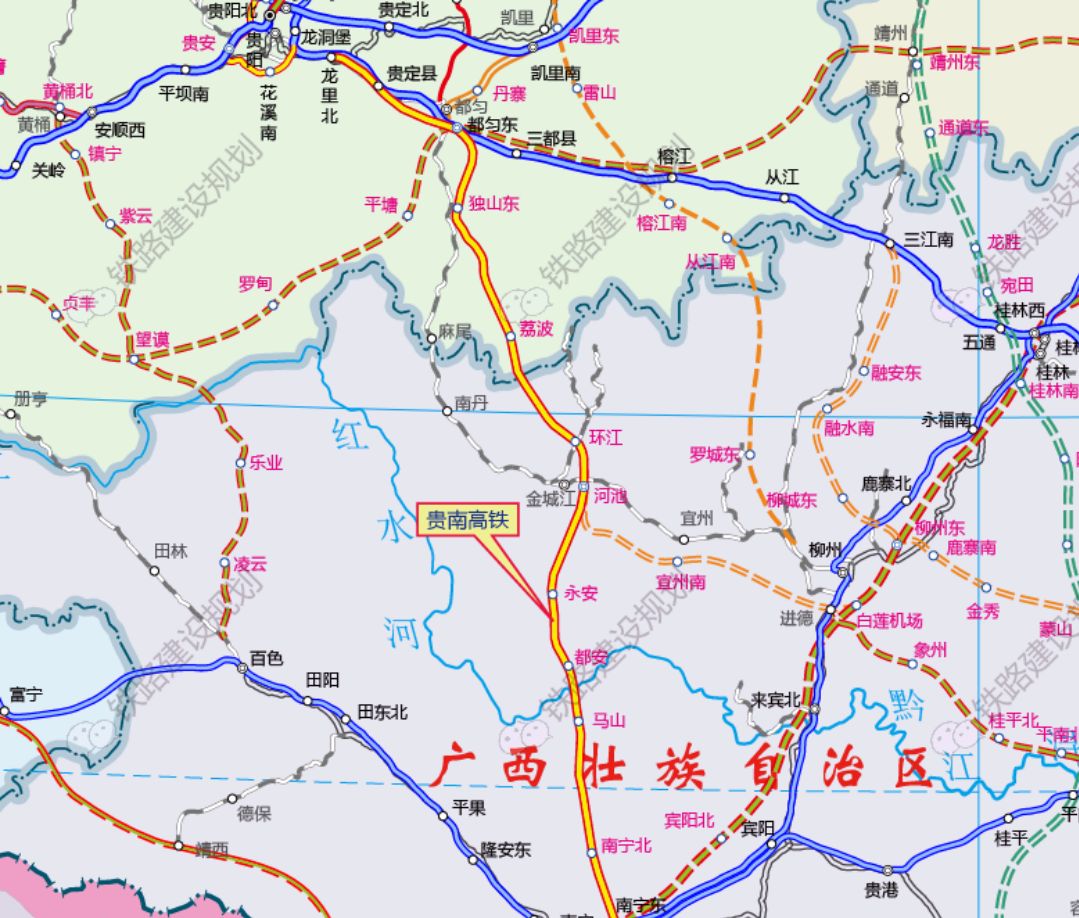 贵阳已开通高铁线路图图片