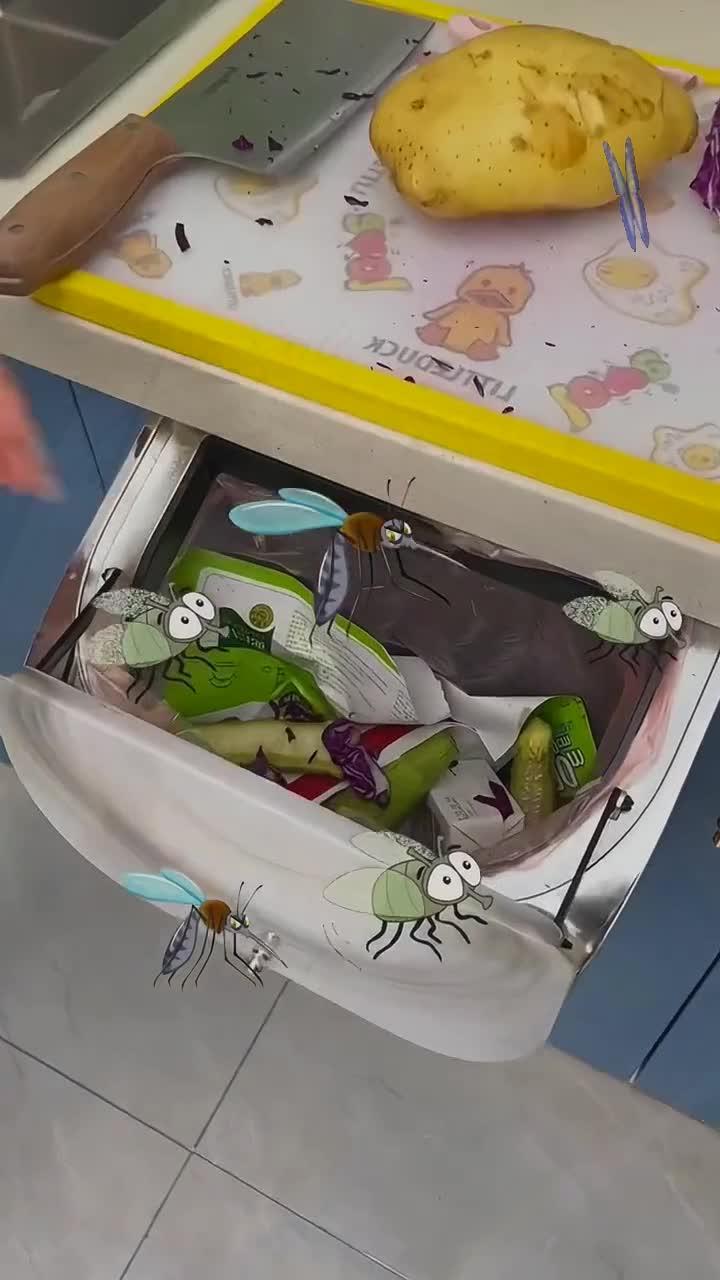 不想家里垃圾桶有蚊子小飞虫的可以试试这个00-度小视