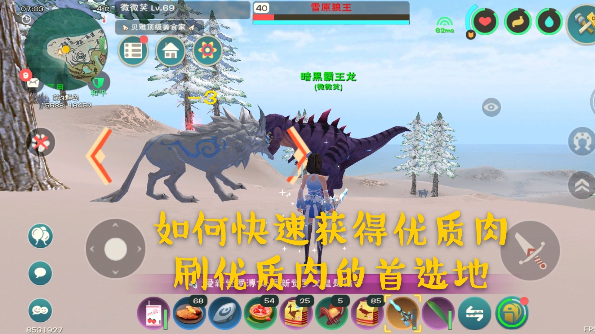 创造与魔法新手攻略:想要快速获得优质肉,郁金香小岛是首选