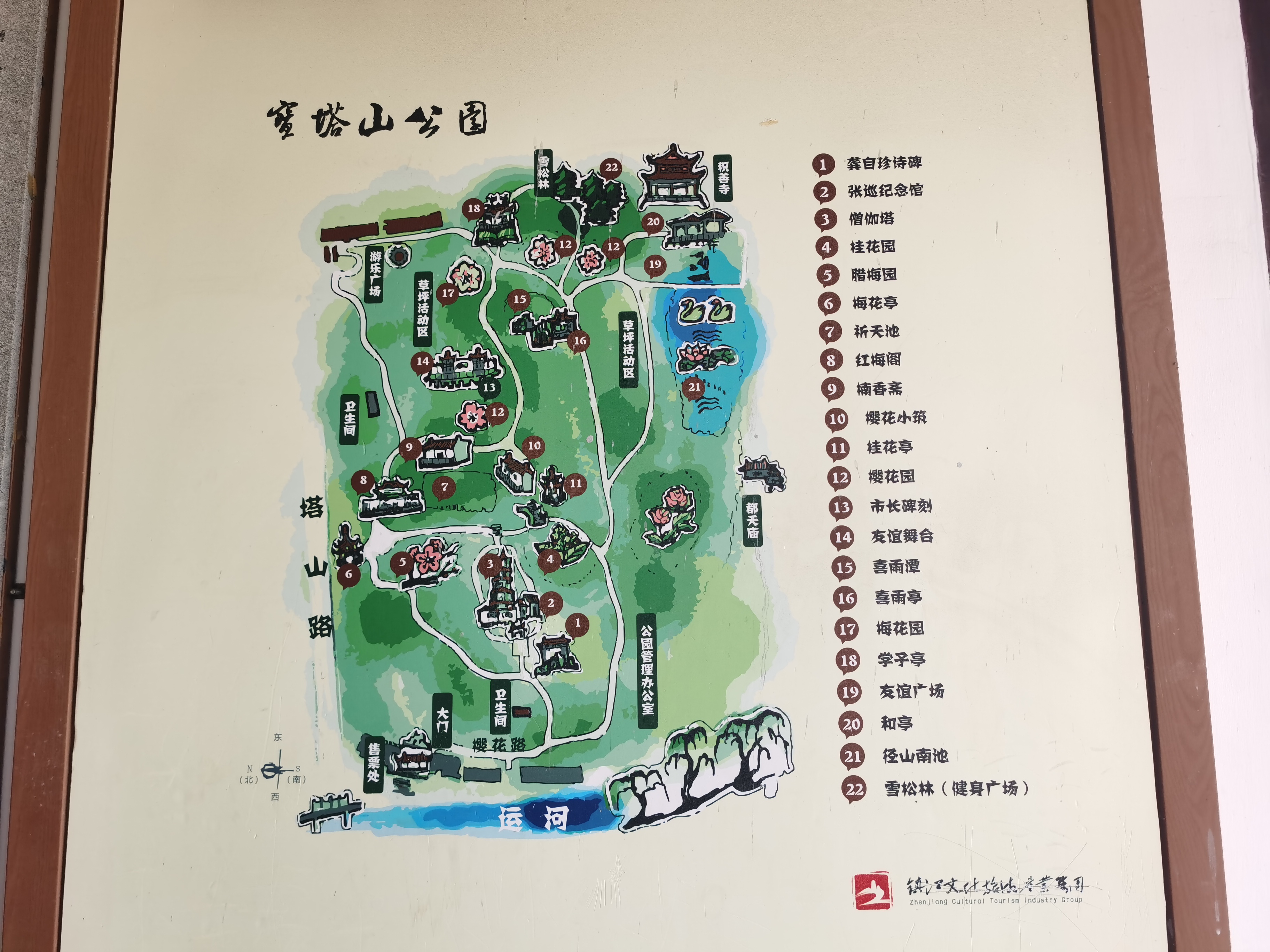 江苏镇江宝塔山公园有株绿色樱花