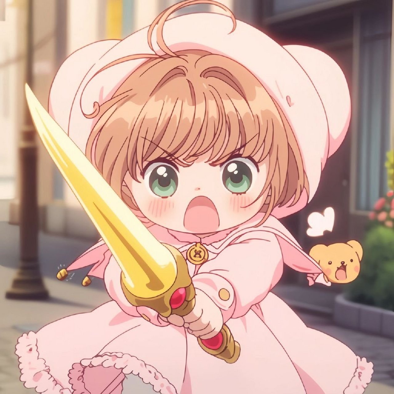 q版小樱凶凶头像 676767 #绘画欣赏