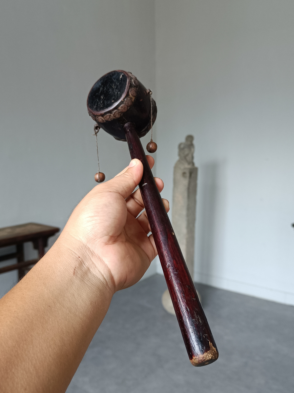 精致的清代玩具,古代的老玩家,富家子弟的玩具,官家拨浪鼓