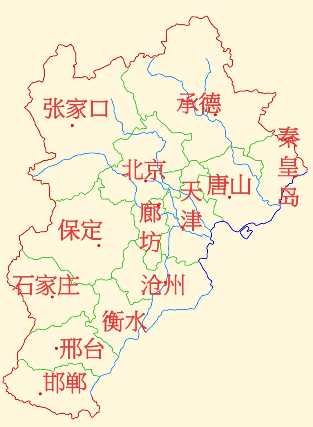 北京河北区域分布图图片