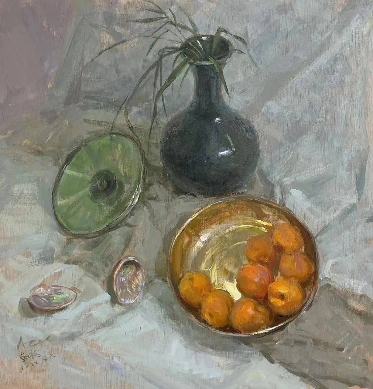 央美这些水粉静物画真的很赞91,就是很喜欢!#画画# #美术生# #油画