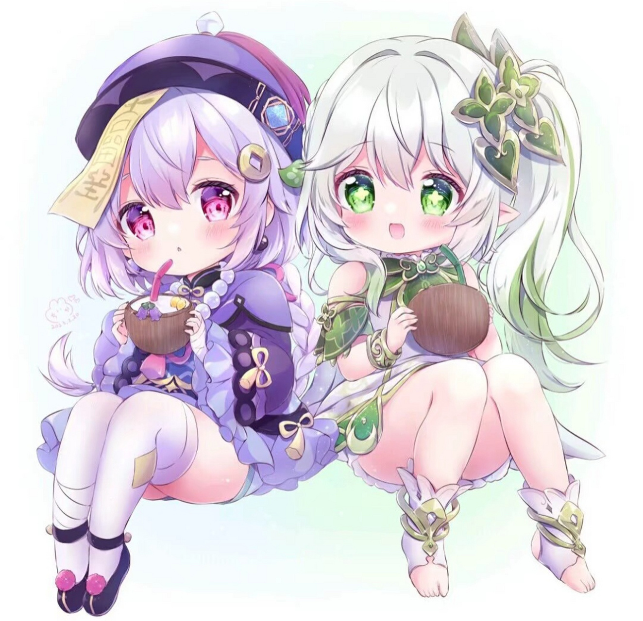 想喝七七椰奶的纳西妲#原神