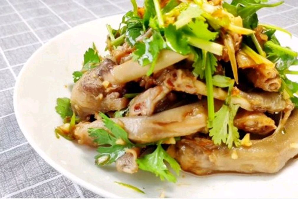 沙姜拌鹅掌,别具一格的开胃菜