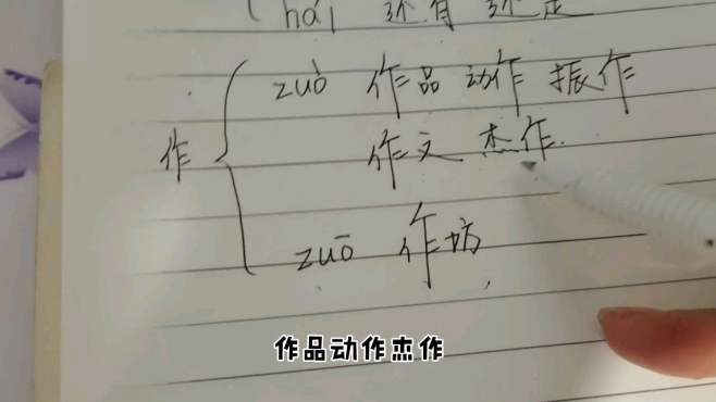 [图]一年级语文：多音字“还”和“作”