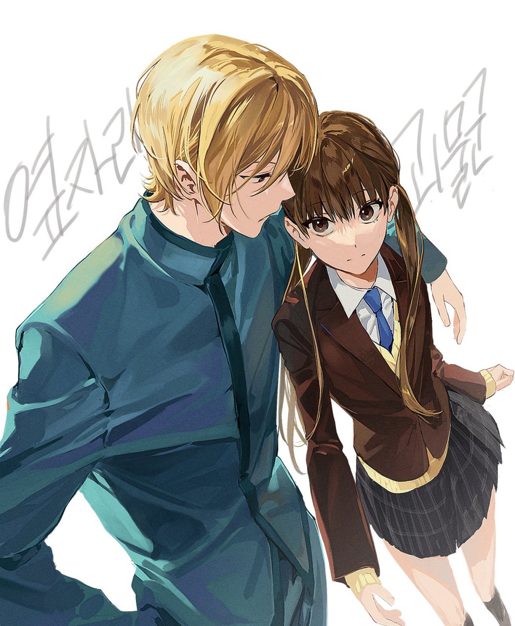 画师# 邻座的怪同学 山口贤二&水谷雫  画师twi:qs_g_g