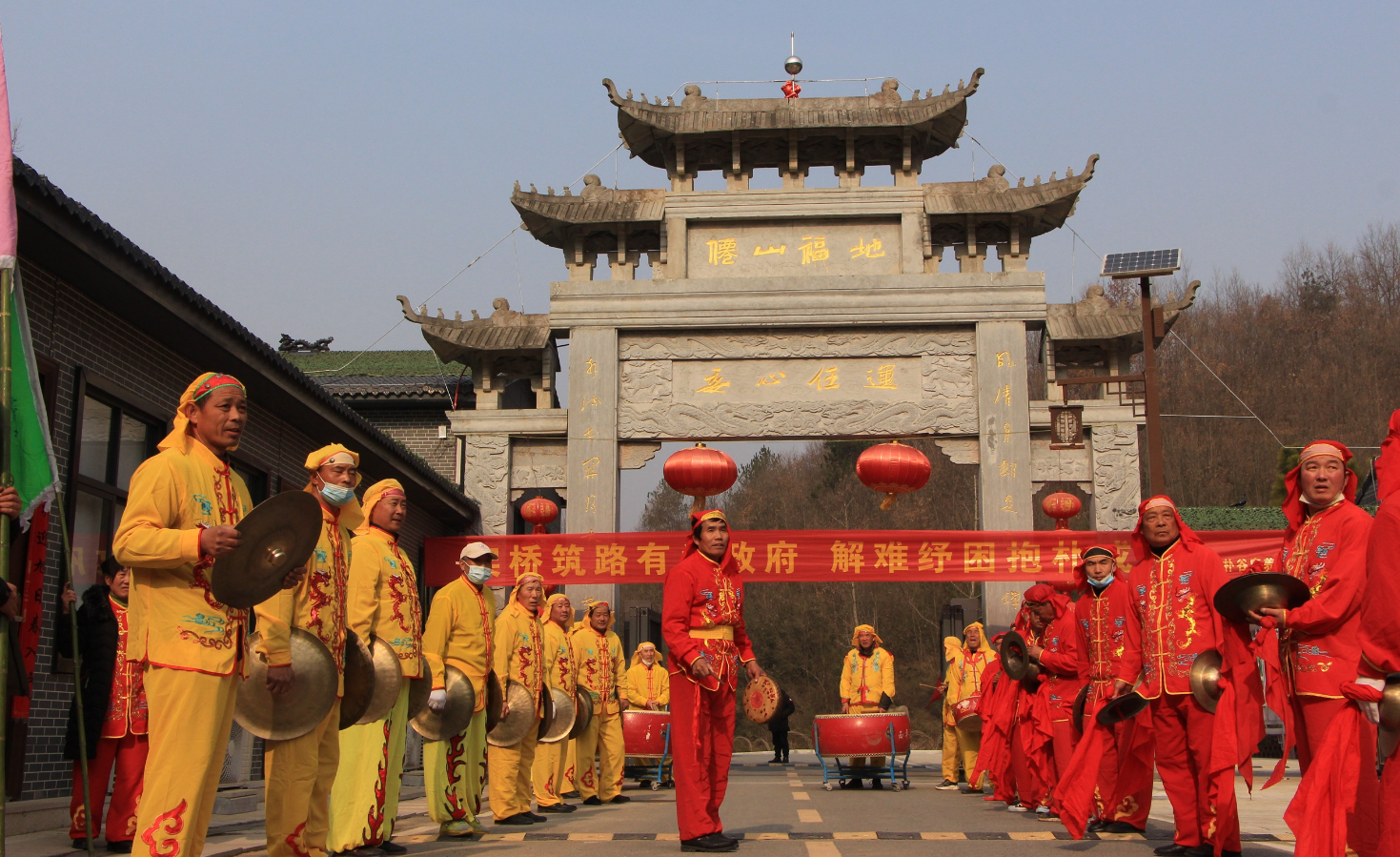 随县淮河镇元宵节景民同庆锣鼓喧天闹淮源