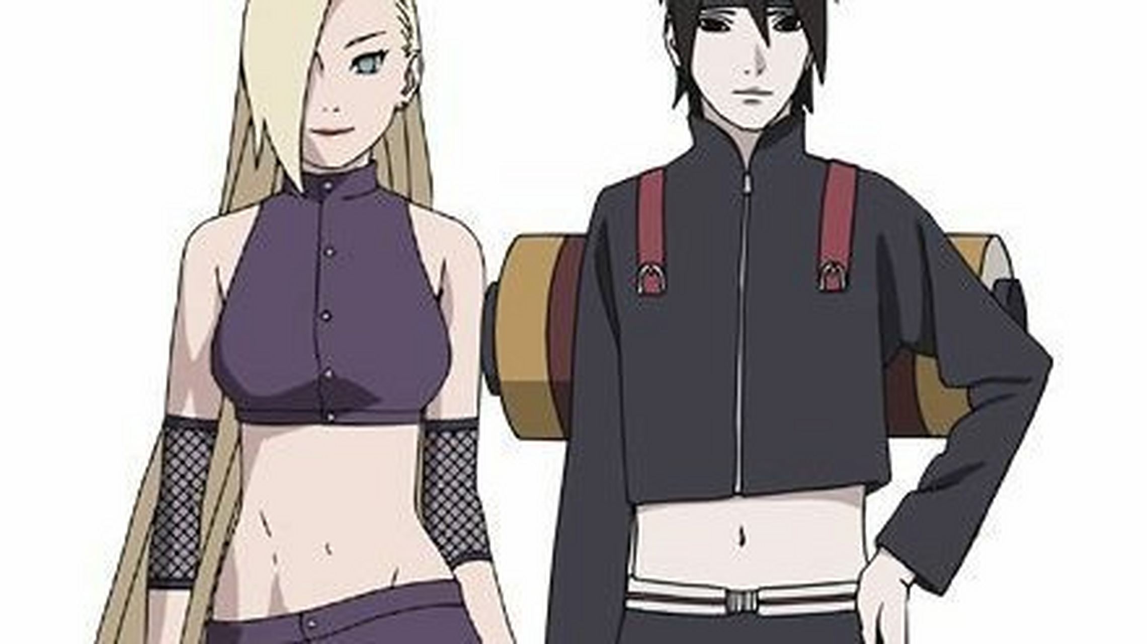 井野&佐井,这对性感露腰夫妇太可了#火影忍者