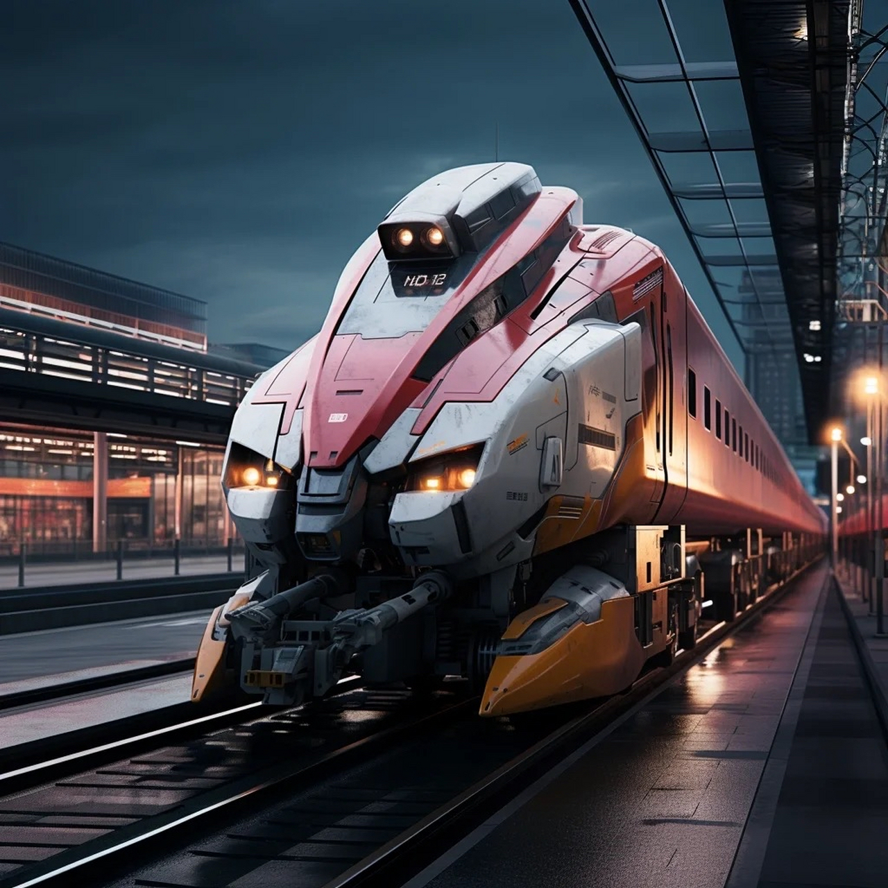 "脑洞大开系列"武装机甲,超级高铁