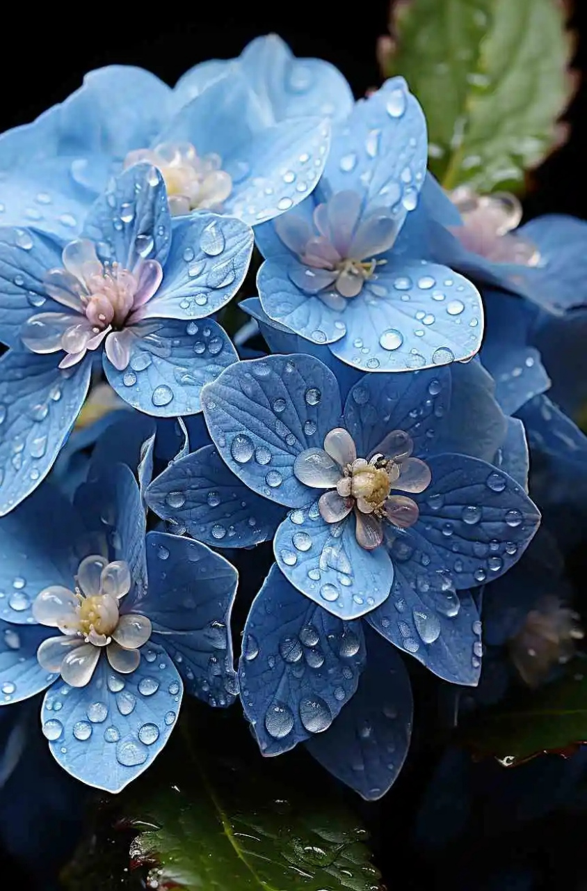 淡雅的蓝色花94#ai绘画# #壁纸# #摄影