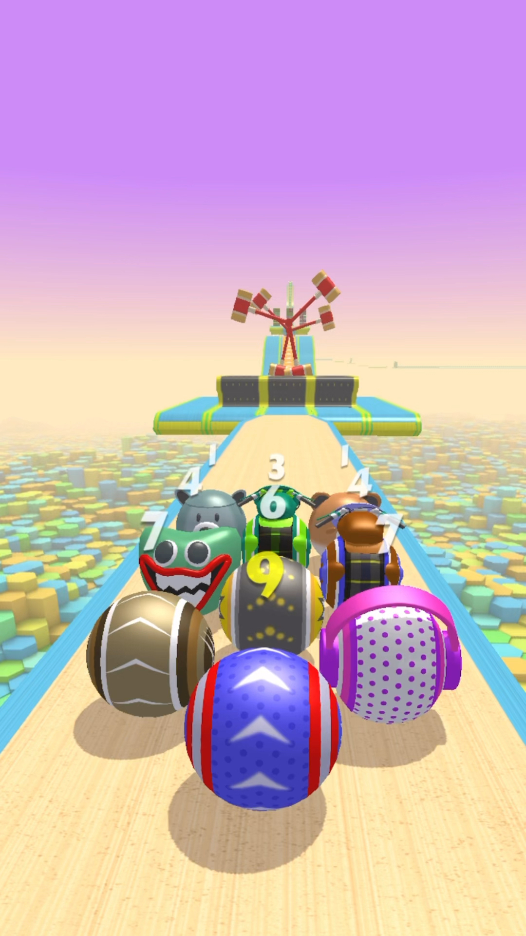 滚动冒险球比赛了