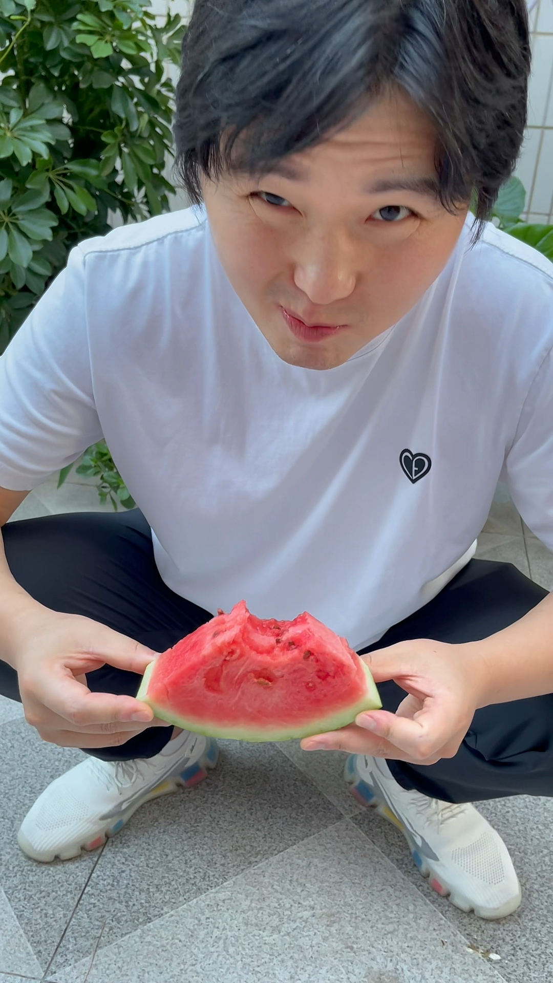 孕期老公生病了吃个大西瓜