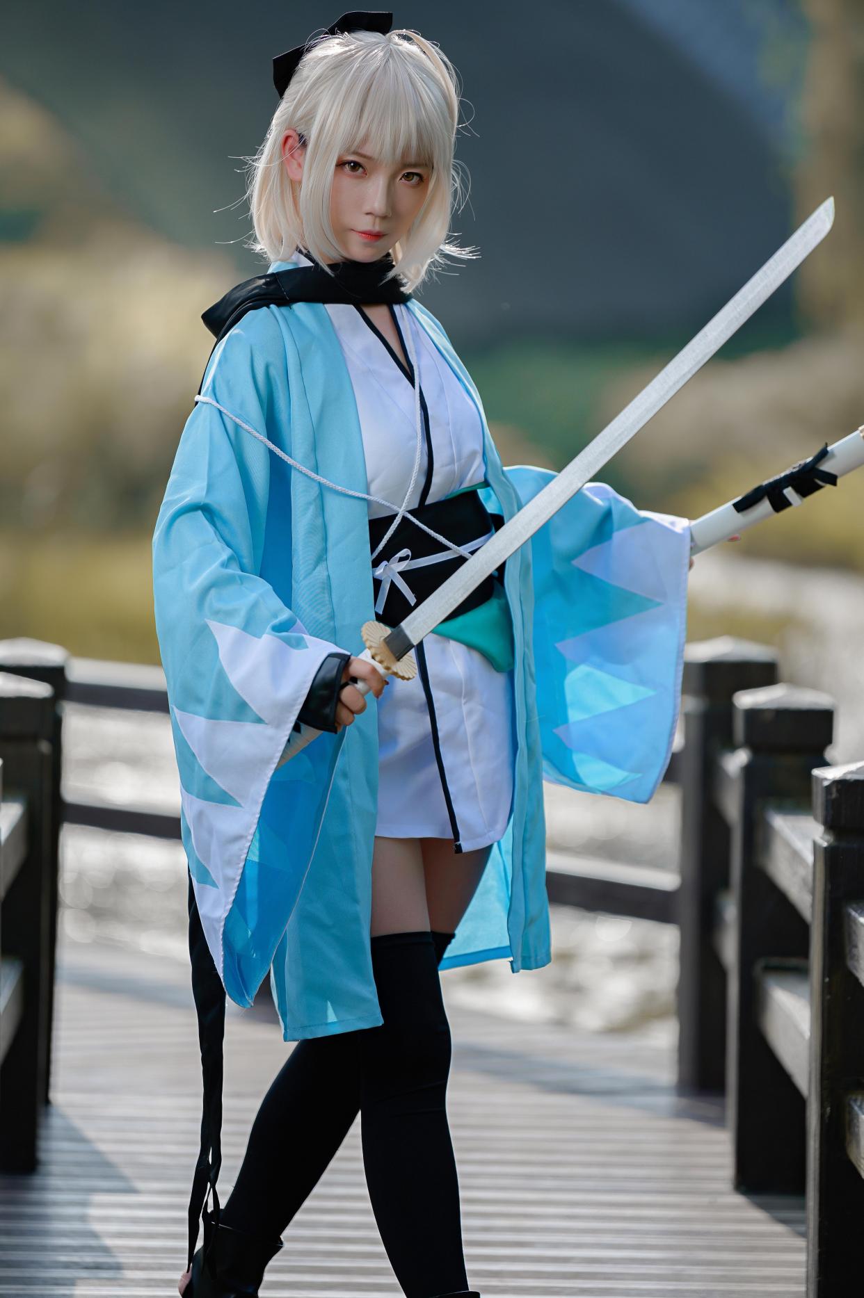 冲田总司cos:新选组的一番队队长驾到,快来膜拜