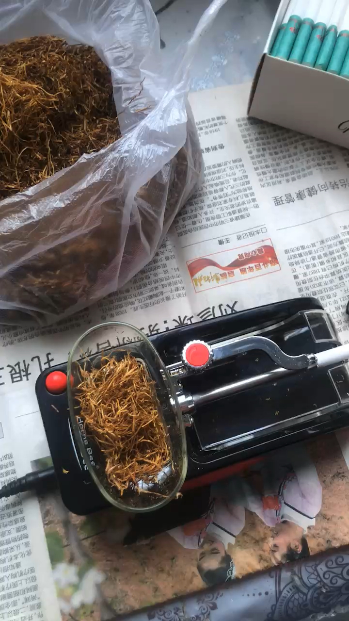 自制木头卷烟机图片