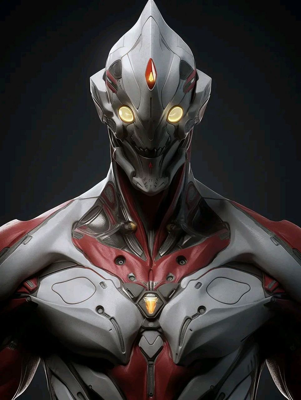 一组别样风格的奥特曼插画,有可能是ai生成的.