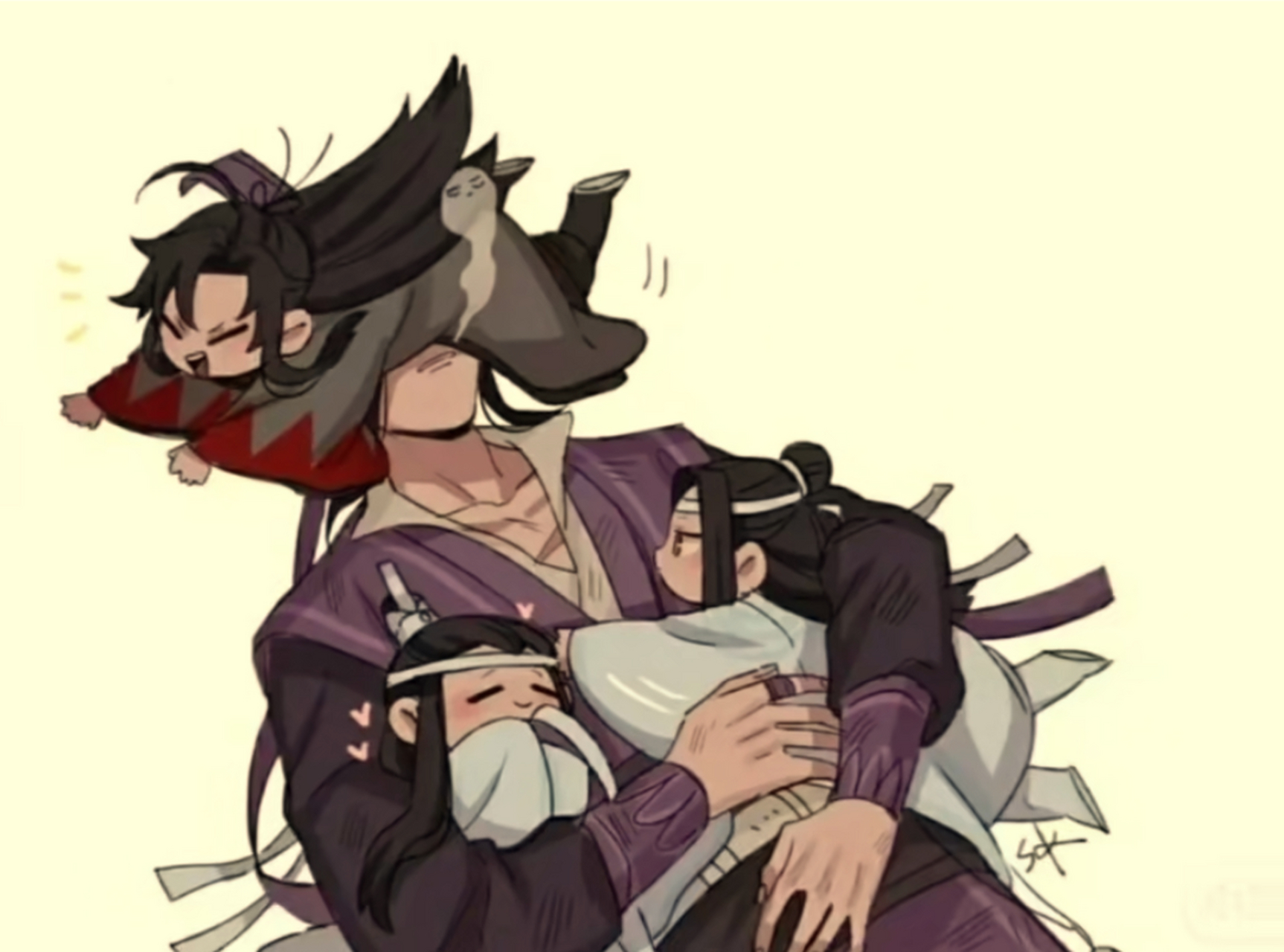 江澄的带娃日常~[二哈]#魔道祖师# #漫画