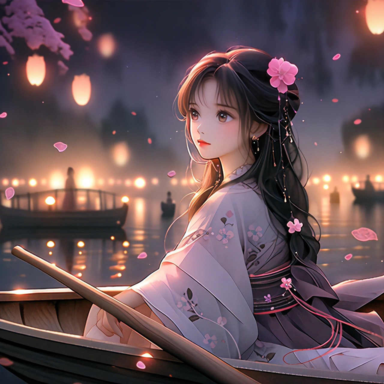 卡通古风头像,古风仙女系列 一个人最好的状态,就是独处的时候,安静