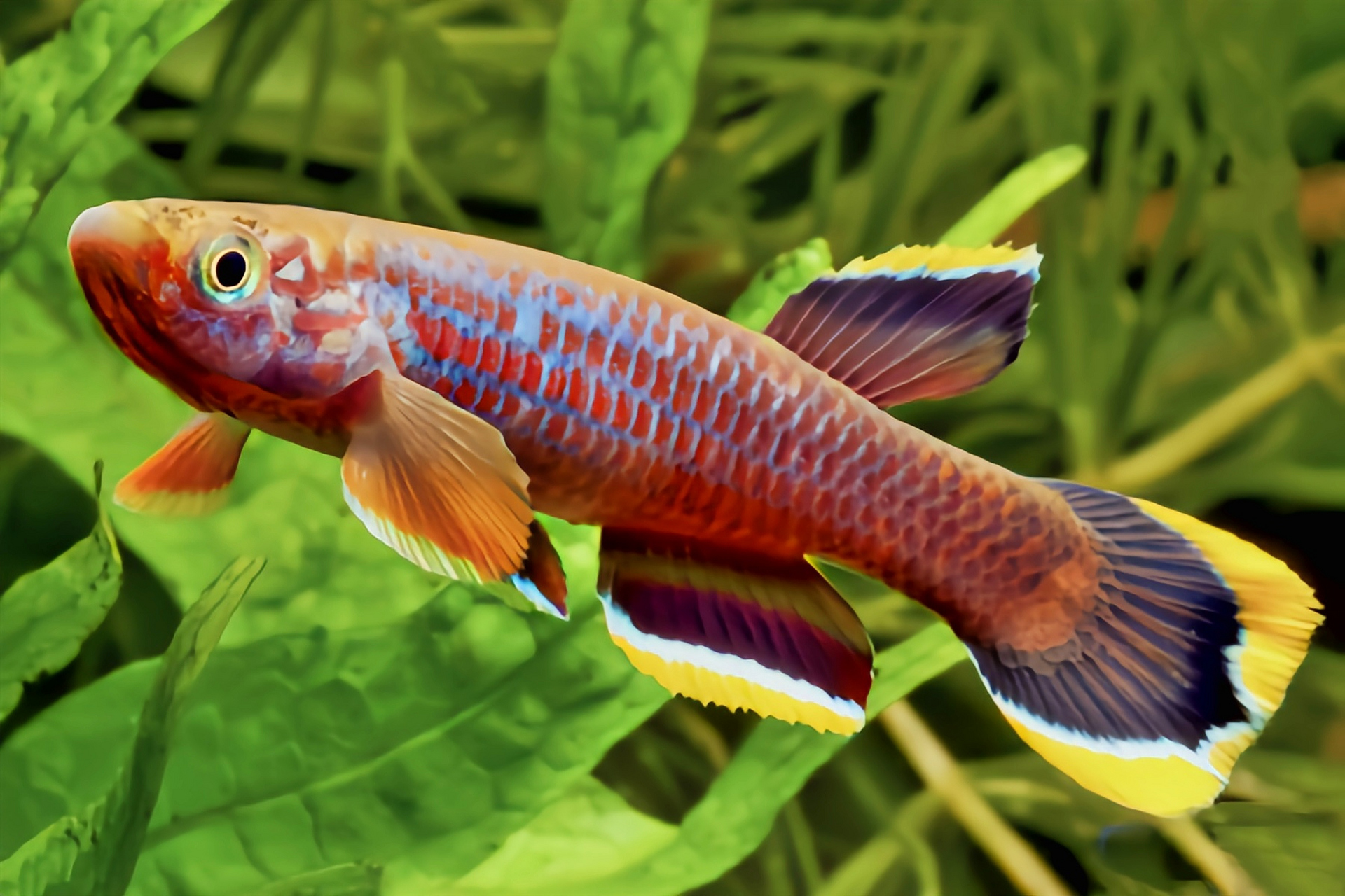 每天认识一种动物——爱琴鱼 爱琴鱼别名雪丽旗鳉鱼