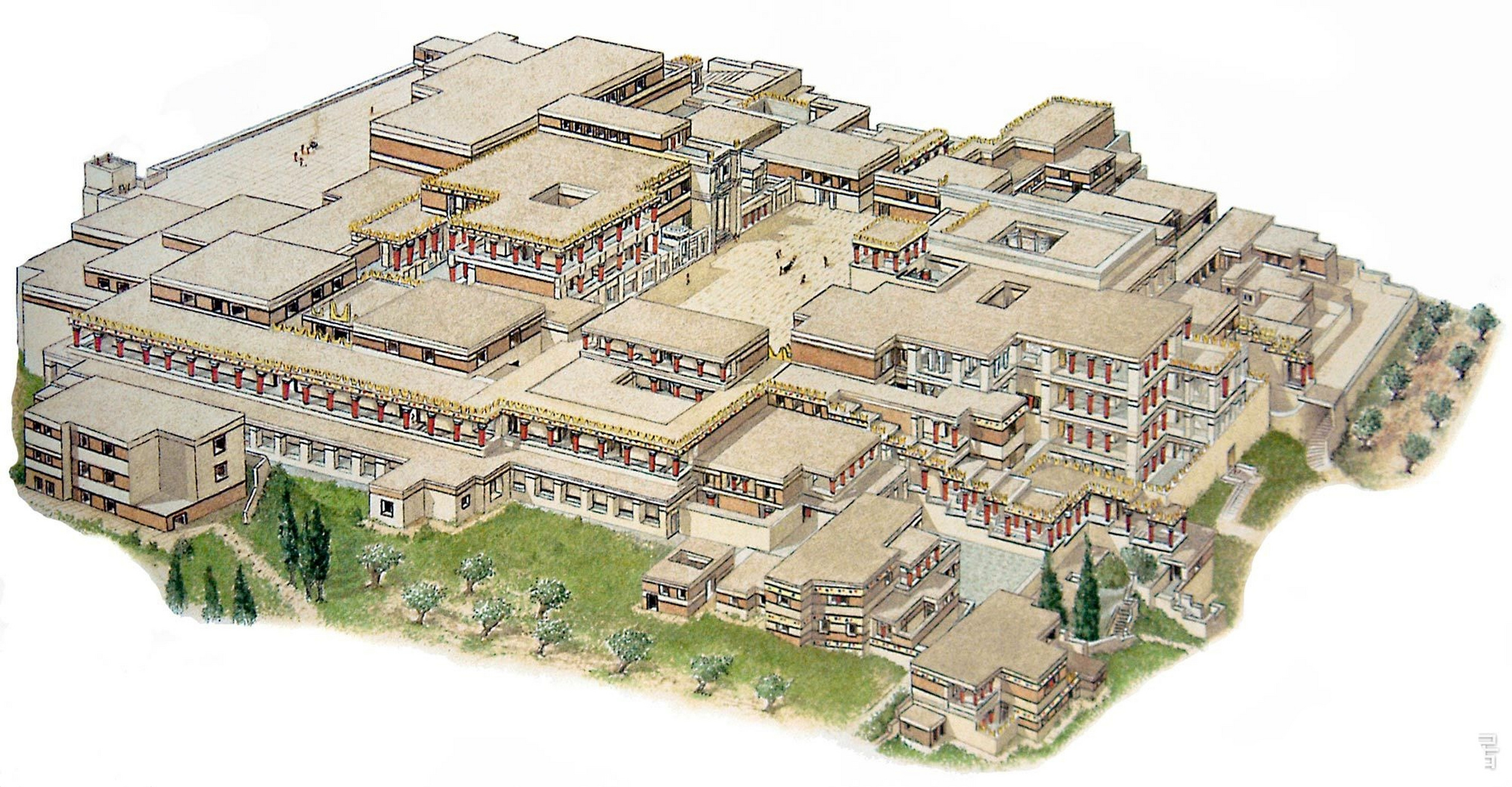 建模欣赏:希腊克里特岛 米诺斯王宫 克诺索斯