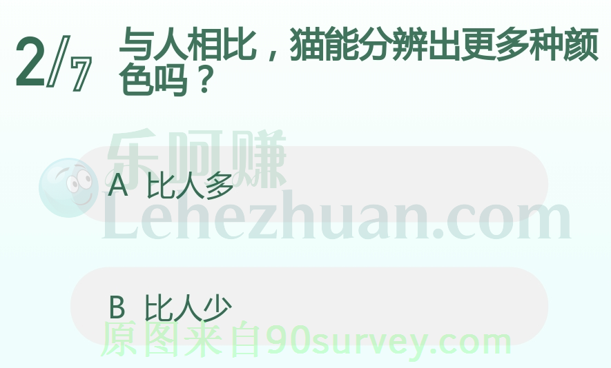 猫能分辨的颜色种类比人少 猫能分辨的颜色种类比人少