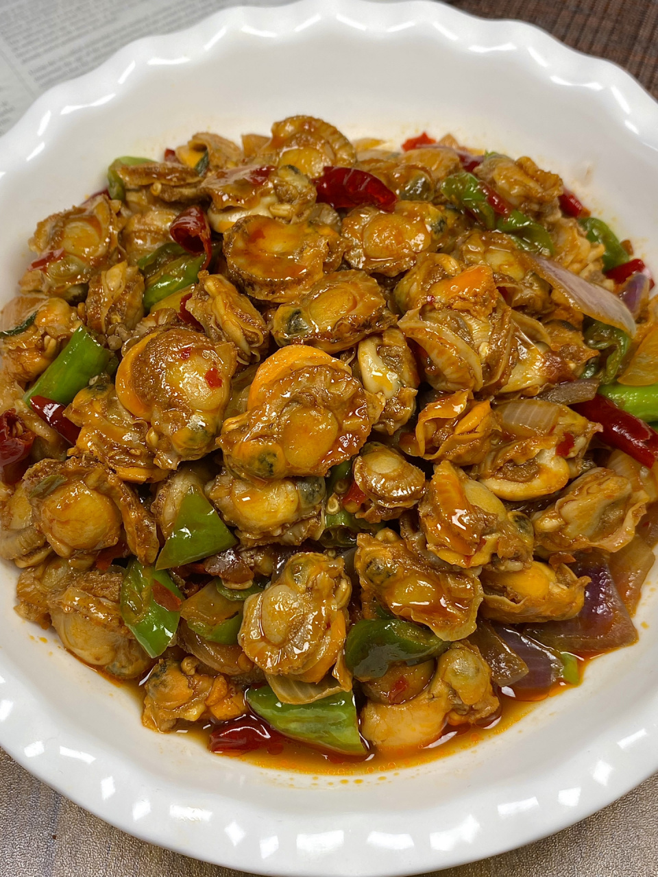爆炒扇贝肉!真的很不错,大家快安排上 这样做的口感鲜香美味!