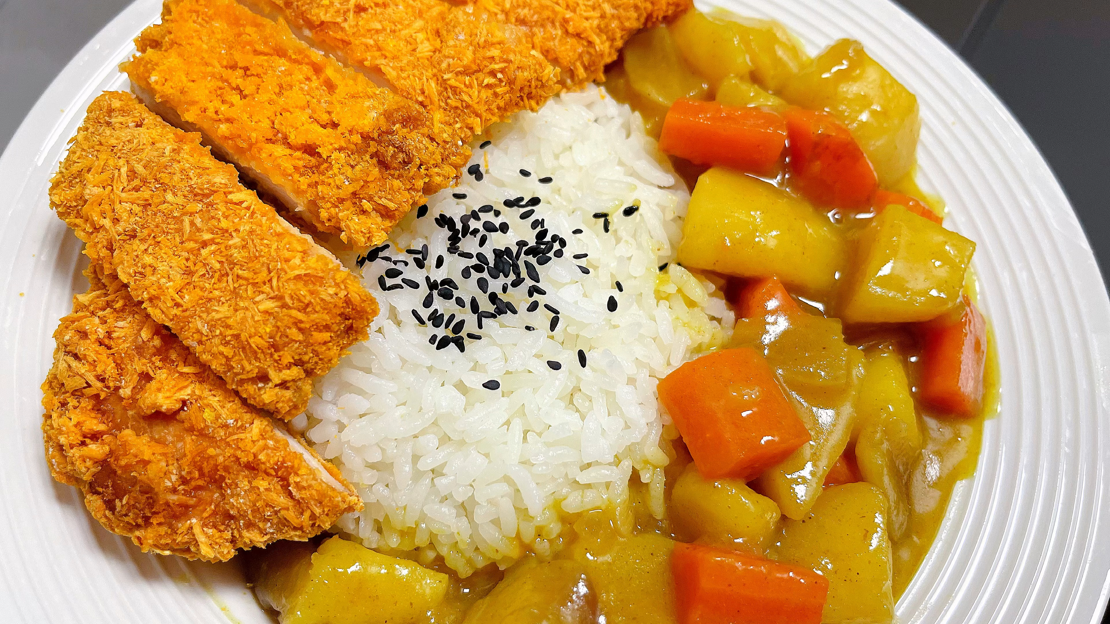 咖喱鸡排饭(空气炸锅版)