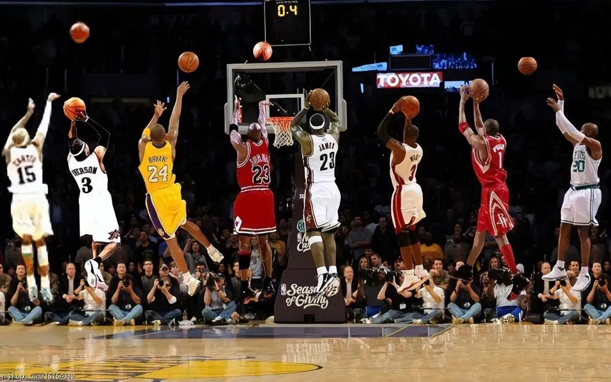 【乔丹,科比,麦迪……谁的投篮姿势美感最强】 个人虽然很喜欢科比,但