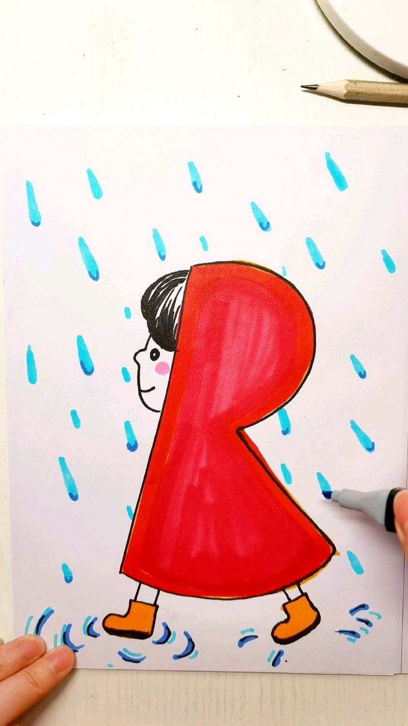 一笔画出个小朋友,r字母大变身,简单小朋友零基础画法零基础绘画教学