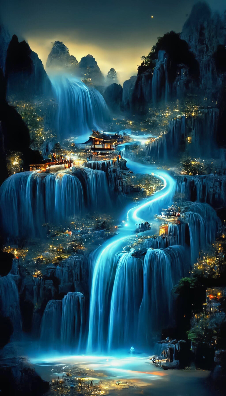 人间仙境人间仙境世外桃源 人间仙境美如画 #美景# #国风古韵