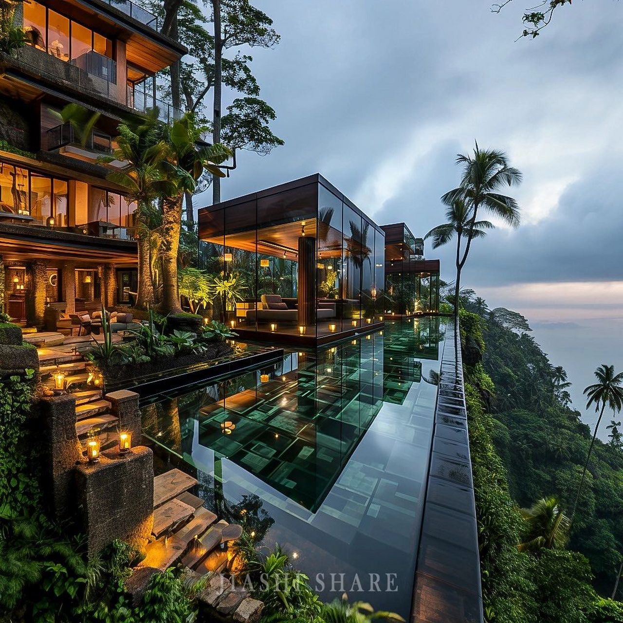 天外来物  这个绿色系森林别墅真的好顶!