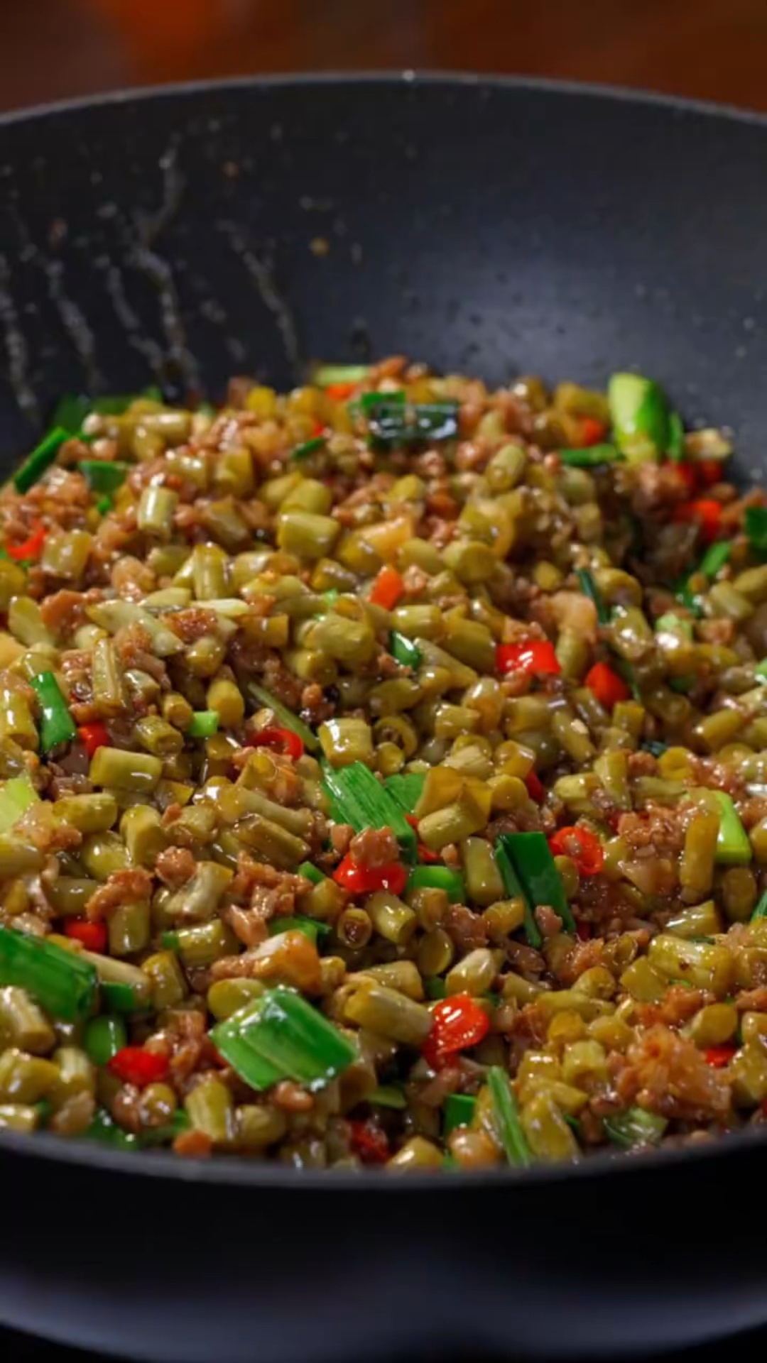 酸豇豆炒肉末,那是绝对的下饭啊!